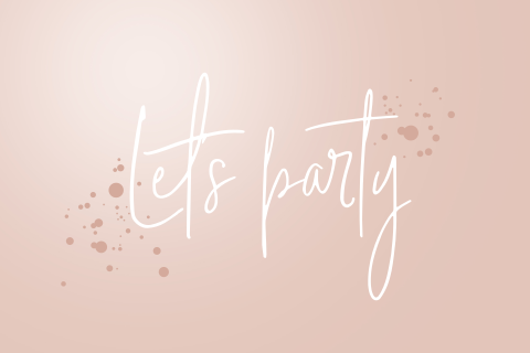 50 jaar uitnodiging vrouw met Let's Party
