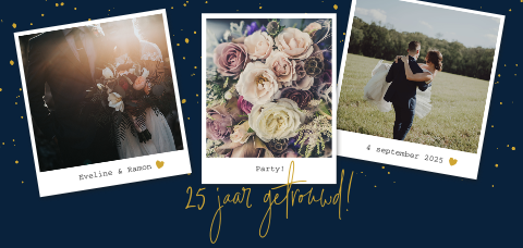 Maak een hippe jubileumkaart met foto's en goudlook details | Panorama