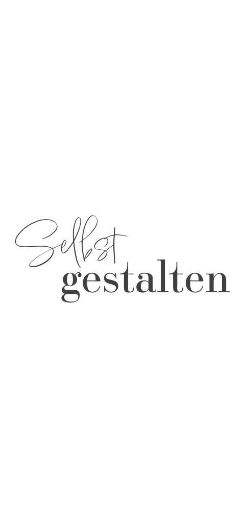 Tischkarte zur Hochzeit als Klappkarte in hoch für die Eigengestaltung