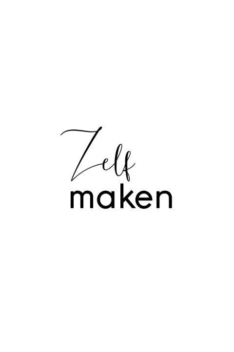 Tafelkaart enkel staand zelf maken