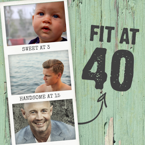 Hippe verjaardagskaart man 40 jaar
