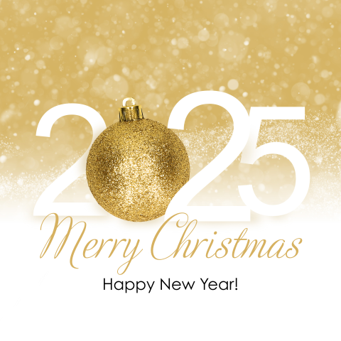 Kerstkaart 2025 goud