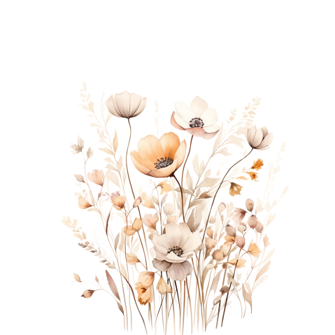 Sluitzegel naturel bloemen