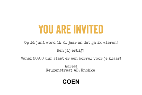 Kaart binnenkant