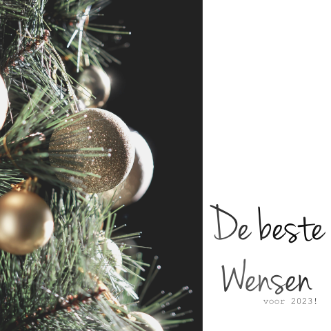 Zwarte folie kerstkaart met foto om zelf te maken