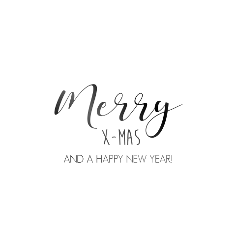 Zwartfolie kerstkaart om zelf te ontwerpen - vierkant