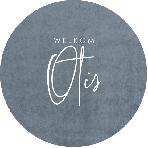 Raamsticker in blauwe velvet-look achtergrond