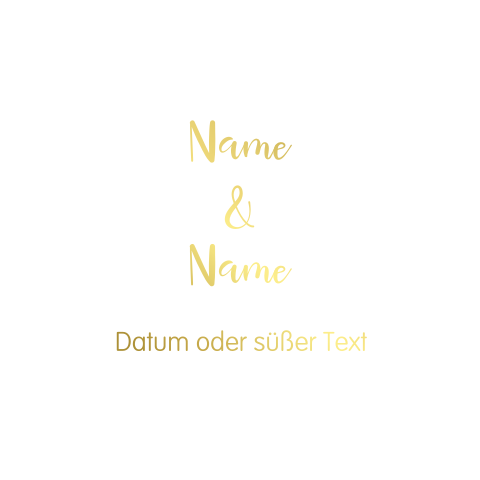 Alle seiten Foliendruck - Einfache quadratische Hochzeitskarte