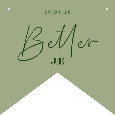 Salbeigrüne Stuhldekoration Hochzeit "Better" für Hochzeitspaar