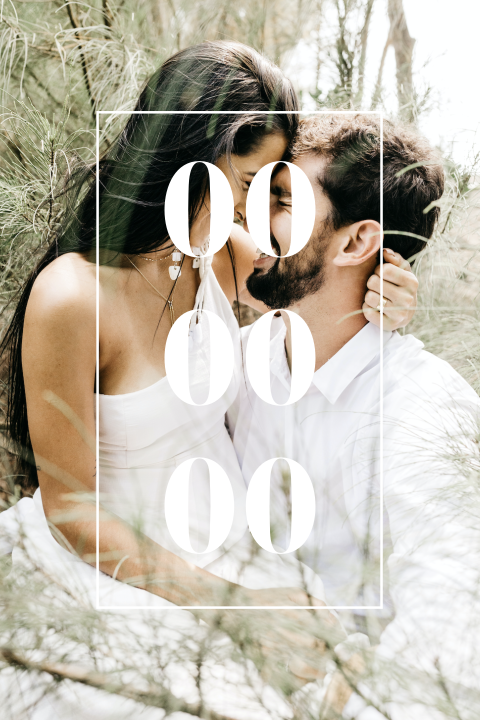 Hochzeit Dankeskarte Foto und Datum