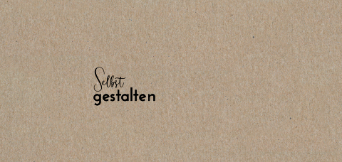Echtes Kraftpapier Einfache Panorama Danksagungskarte zum Geburtstag
