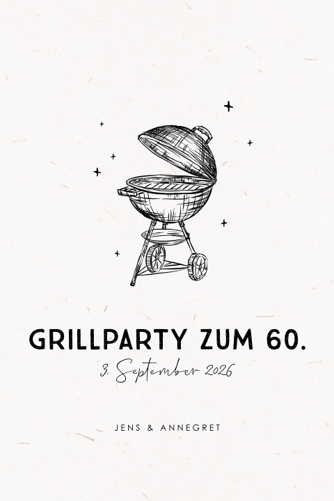 Einladung zur sommerlichen Doppel-Grillparty oder Gartenparty