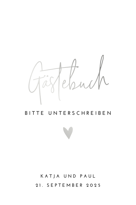 Hinweisposter Gästebuch 20x30