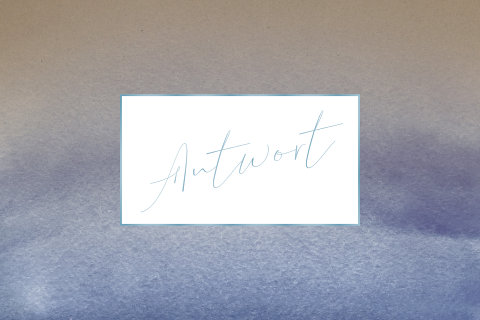Liebesrauschen Antwortkarte