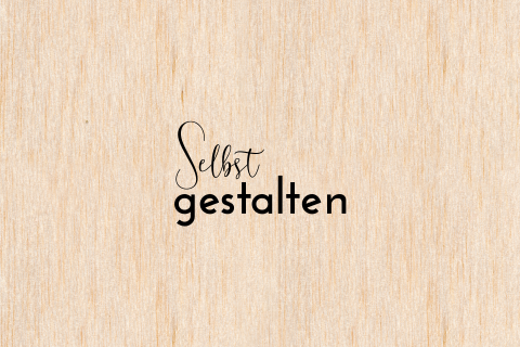 Echtes Holz Kommunion einfach Querformat
