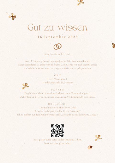 Einlegeblatt Hochzeit A4 "Come fly with me"