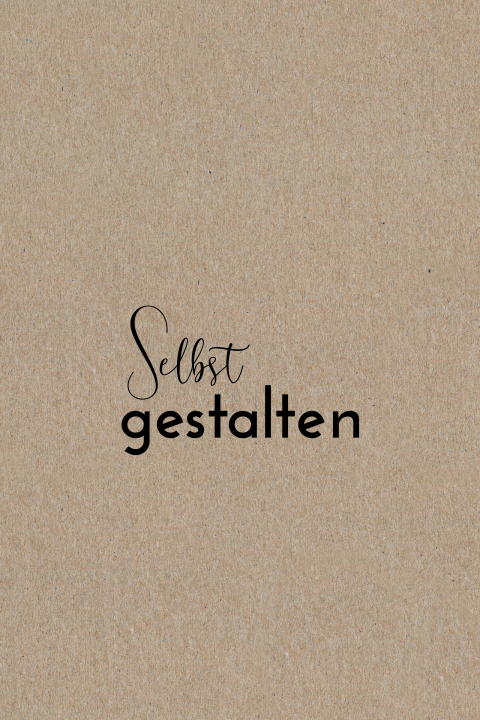 Kraft-Look Weihnachtskarte im Hochformat