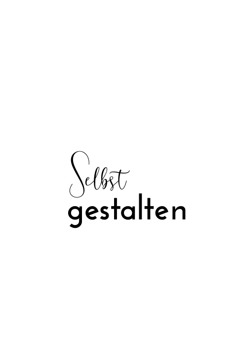 Hochzeitskarte in Bogenform ohne Foto
