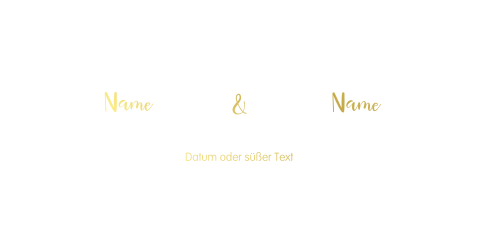 Alle seiten Foliendruck - Doppelt Panorama Hochzeitskarte
