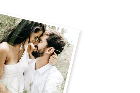 Dankeskarte Hochzeit mit Polaroid