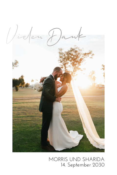 Polaroid-Dankeskarte Hochzeit