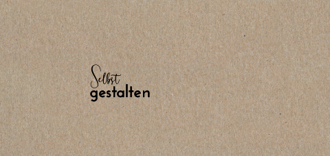 Echtes Kraftpapier Einfache Panorama Einladung