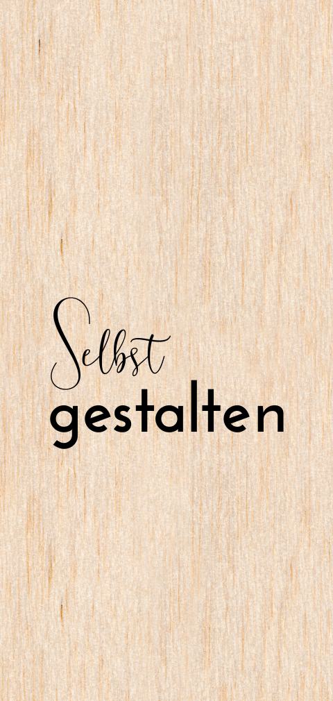 Einladung zur Einschulung einfaches längliches Hochformat,Holz