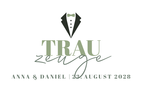 Stuhldekoration für Trauzeugen bei Hochzeit