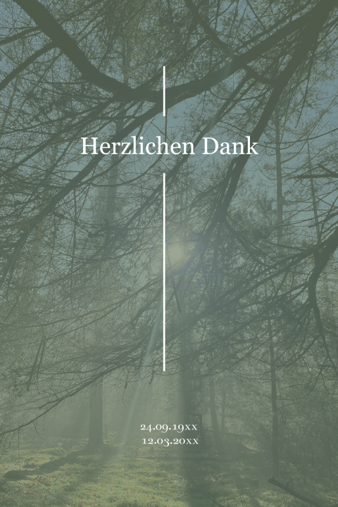  Stilvolle Trauer Dankeskarte mit kreuz herzlichen Dank