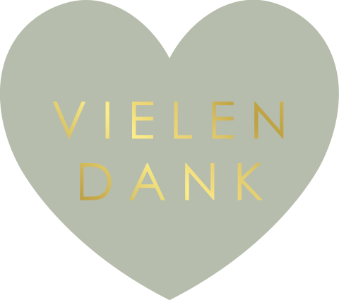 Aufkleber Herz mit Goldfolie und elegantem Hintergrund