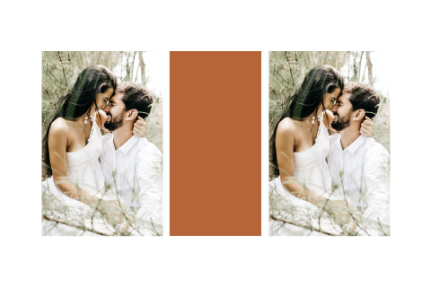 Dankeskarte Hochzeit 2 Fotos eigenes Design