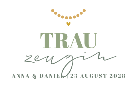 Stuhldekoration für Trauzeugin bei Hochzeit