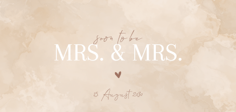 Stilvolle Hochzeitseinladung mit beigefarbenem Aquarell-Hintergrund