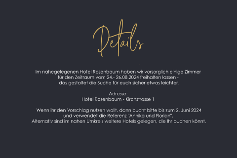Moderne Einleger mit dunklem Hintergrund