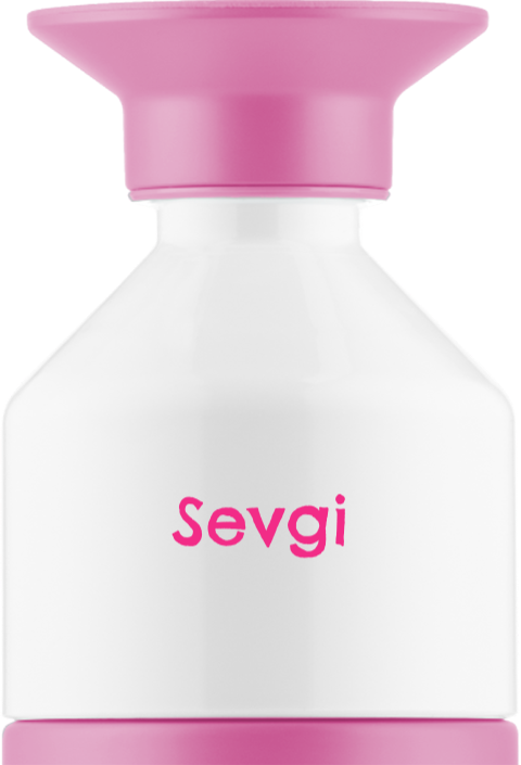 Dopper Thermosflasche mit Namen in rosa