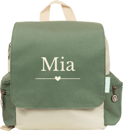 Rucksack mit kleinem Herz