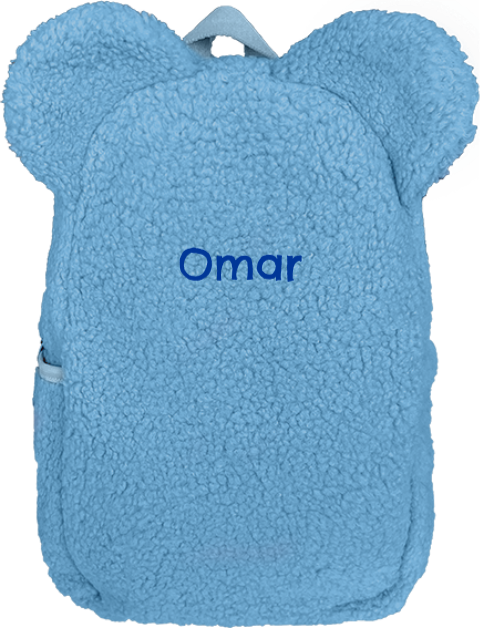 Teddyrucksack mit Ohren und Namen