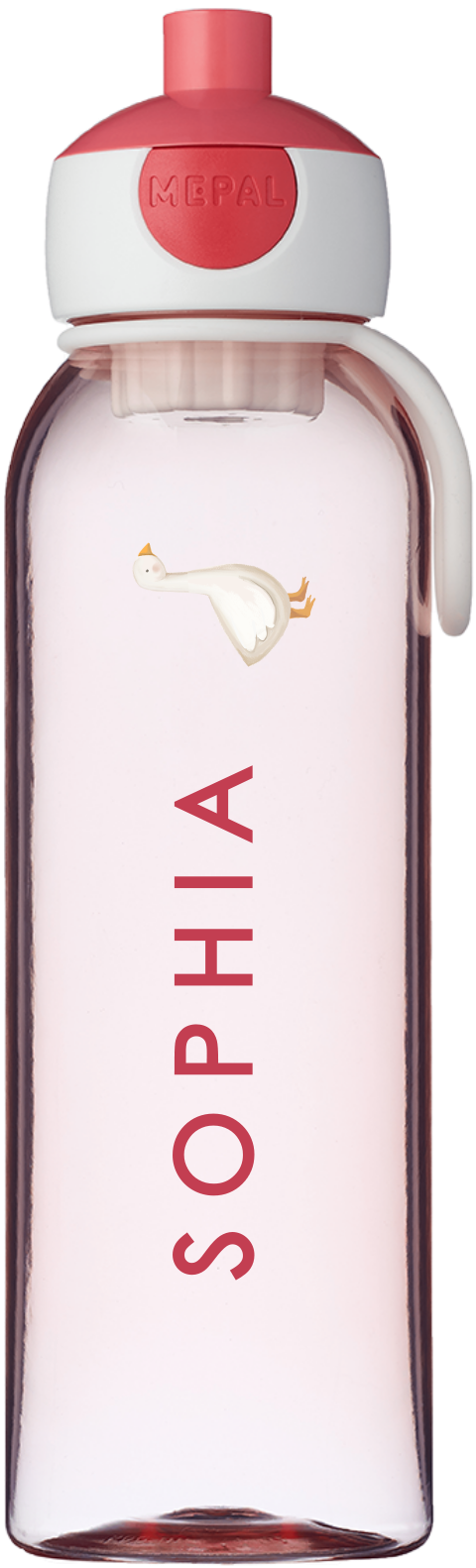 Personalisierte Trinkflasche mit Namen und Entchen