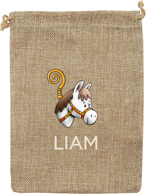 Geschenkesack mit Pferde-Motiv