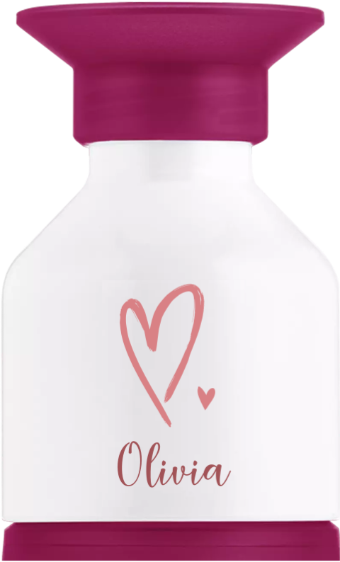 Personalisierte Dopper Trinkflasche mit Namen und Herzen
