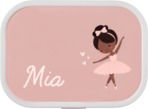 Brotdose personalisierte Mepal mit Namen und Ballerina
