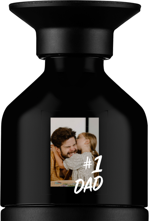 Personalisierte Dopper Thermosflasche zum Vatertag No.1 Dad mit Foto
