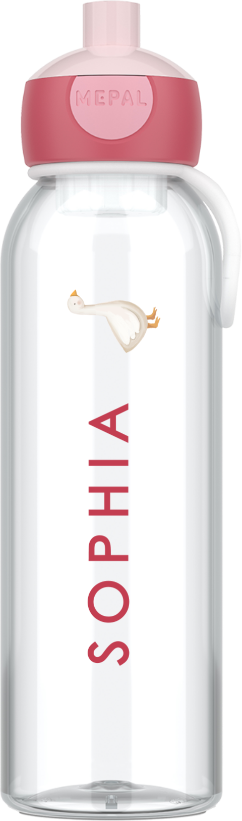 Personalisierte Trinkflasche mit Namen und Entchen