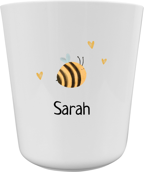 Kinderbecher mit Bienen Motiv und Namen