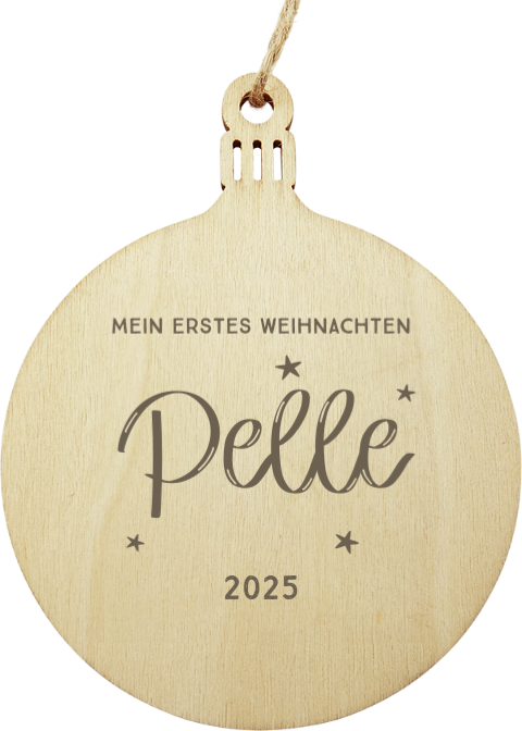 Holanhänger Weihachten Mein erstes Weihnachten mit Name