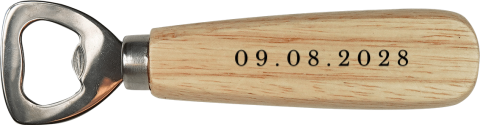 Flaschenöffner mit Datum