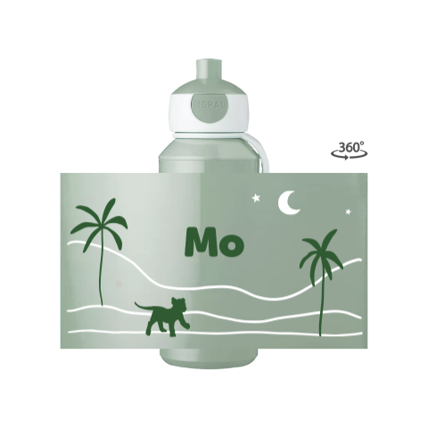 Mepal pop-up Trinkflasche Campus mit Löwen und Palmen