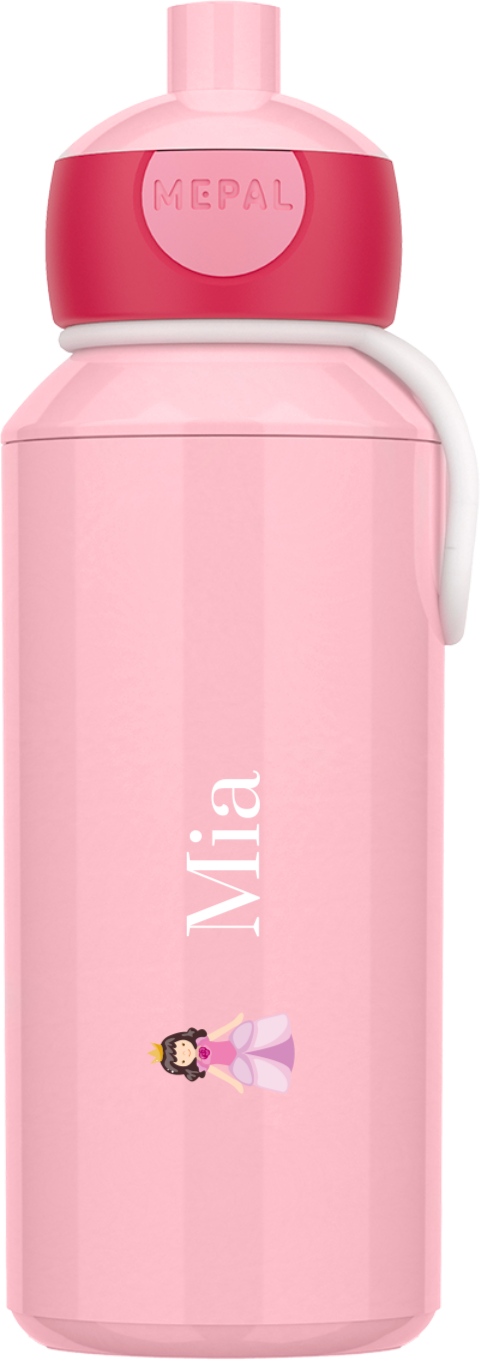 Mepal Pop Up Trinkflasche mit Name und Prinzessin