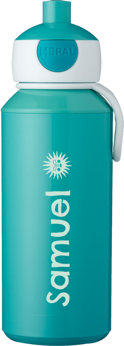 Mepal Pop Up Trinkflasche mit Namen und Sonne