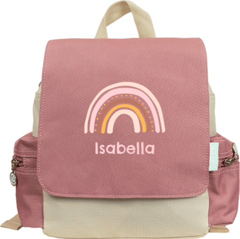 Rucksack Adventure mit Namen und Regenbogen